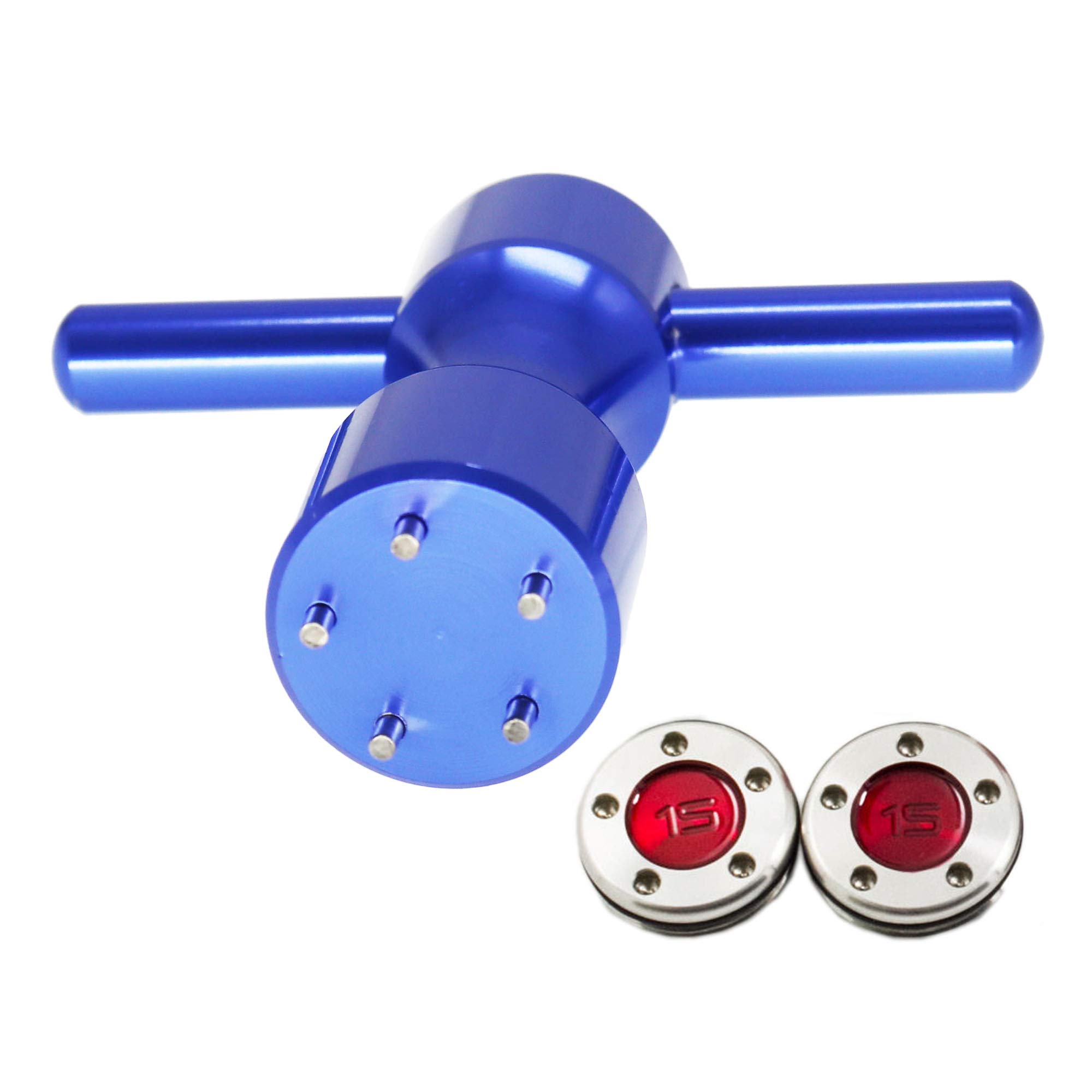 HISTAR 2-Piece Golf Club Weight Kit - Custom Red Weights & Blue Wrench for Titleist Scotty Cameron Putters | Perfect for Golf Club Customization & Performance Enhancement