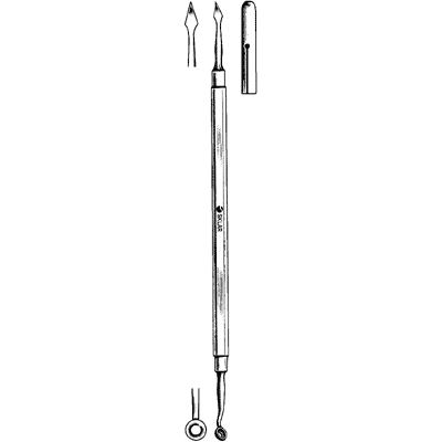 Professional Double-Ended Comedone Extractor - Spear Point & Curved Tip for Blackhead Removal - Perfect for Home Skincare & Spa Treatments