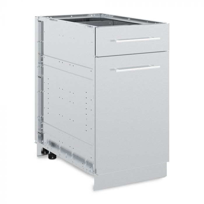Broil King 802300 Premium Stainless Steel Outdoor Grill Cabinet - 1 Drawer & 1 Door Storage for BBQ Tools & Accessories - Perfect for Backyard Grilling, Patio Cooking & Outdoor Entertaining