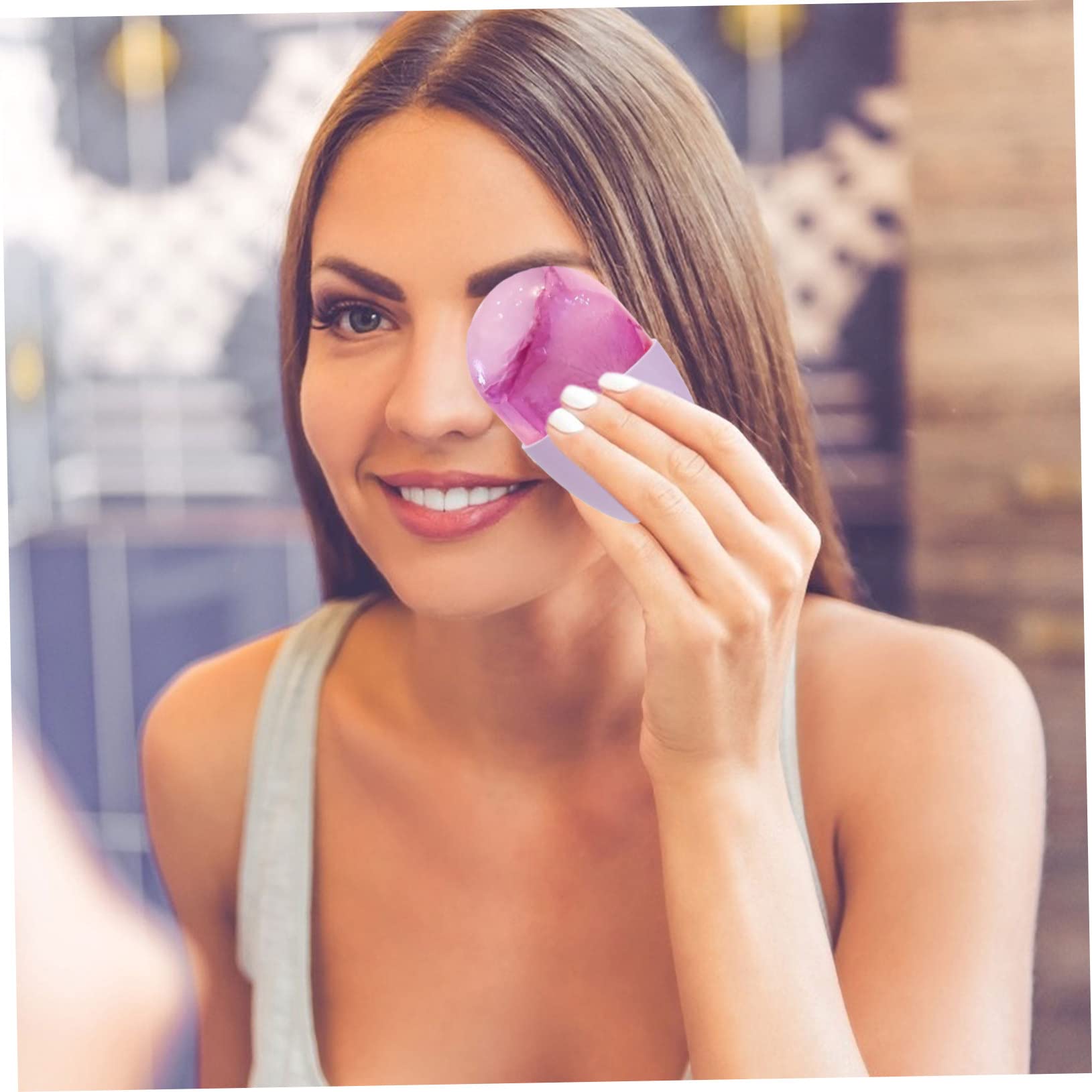 Best Facial Ice Roller for Skin Care - Hemoton Multi-Function Silicone Cold Globes & Beauty Roller Massager | Reduce Puffiness, Soothe Skin, Anti-Aging | Perfect for Morning Routine, Post-Workout, Spa Day & Travel