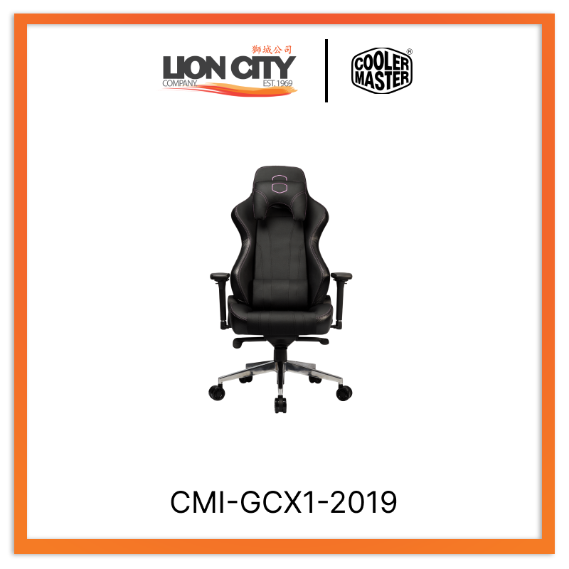 Cooler Master CMI GCX1 2019 CM Caliber X1 Ergonomic Gaming Chair with Lumbar Support - 2 Year Warranty - Perfect for PC Gaming, Office Work, and Esports Tournaments