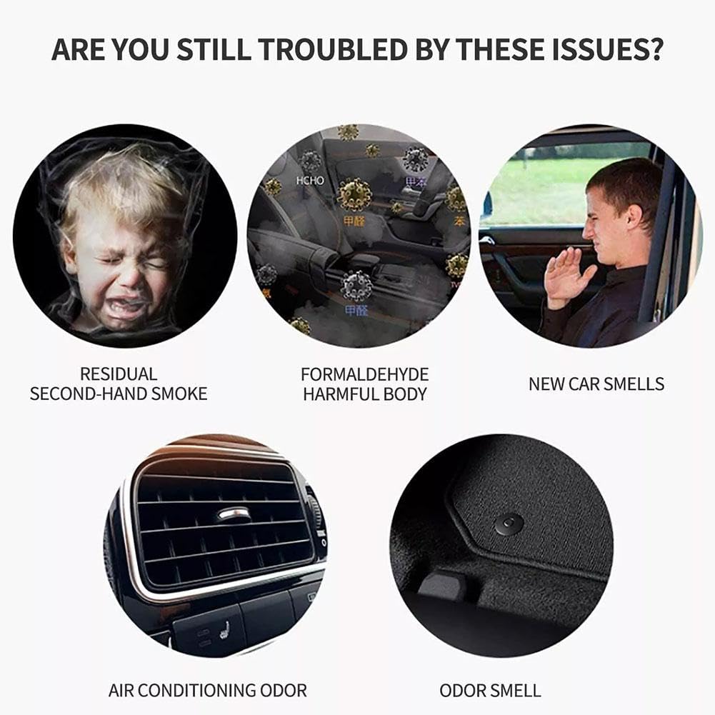 2024 New Solar Powered Car Window Ventilation Fan - Auto Solar Exhaust Fan & Air Purifier for Front/Back Seat - Improve Airflow & Cooling in Parked Vehicles