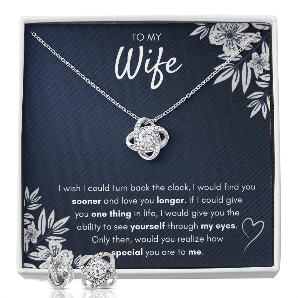 Personalized Romantic Jewelry Necklace for Wife - Custom Engraved Pendant with Jewelry Box - Perfect Birthday, Valentine's Day & Anniversary Gift from Husband | Everyday Wear, Date Night, Special Occasions