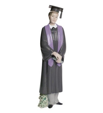 Lladro Graduate Celebration Figurine - Male Graduation Gift, 2001630 - Perfect for Graduation Parties, Home Decor & Collectibles