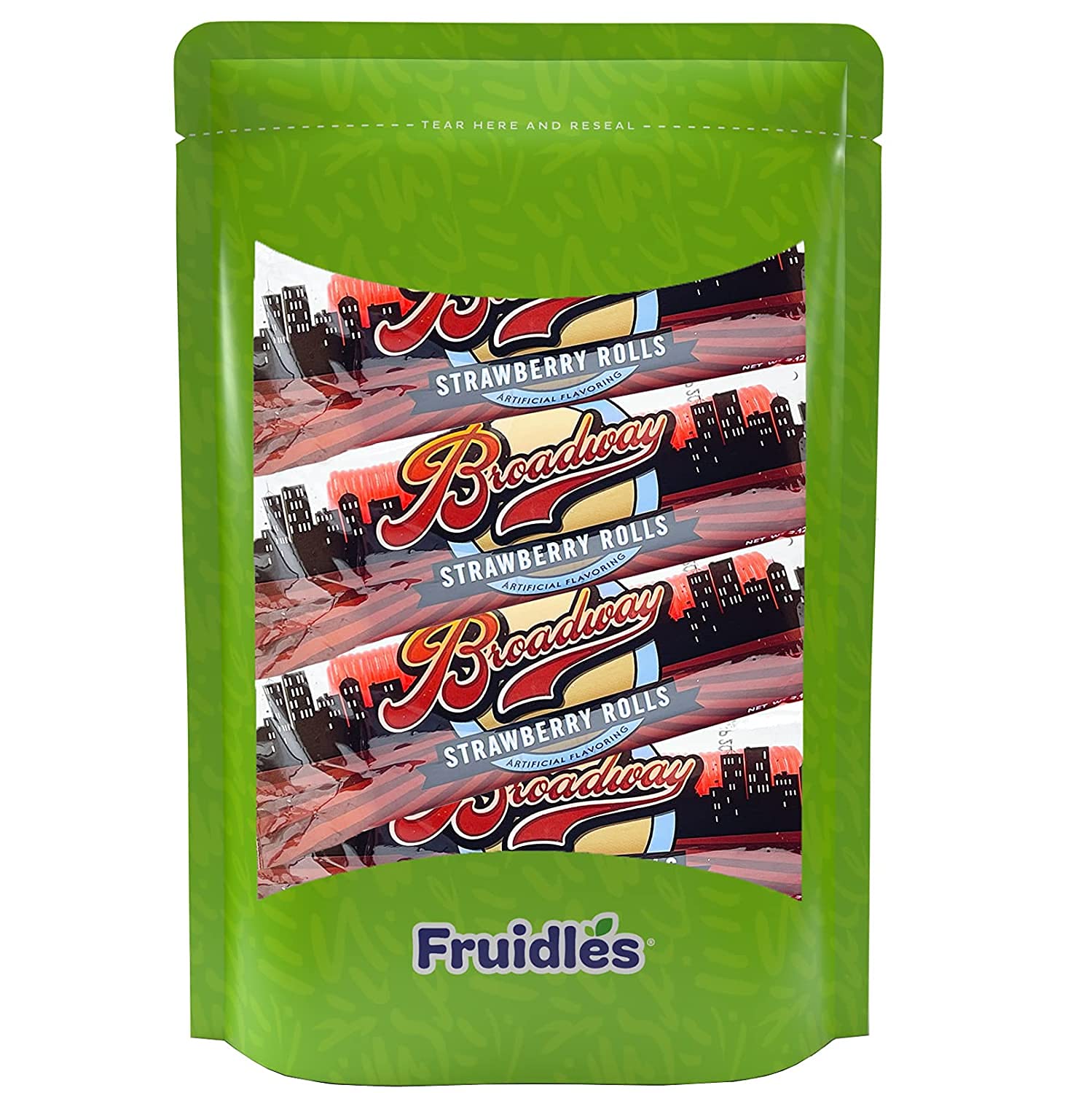 Fruidles Strawberry Licorice Rolls - Individually Wrapped Candy (8 Oz) | Perfect for Parties, Birthdays, Office Snacks & Movie Nights - Sweet Treat for All Occasions