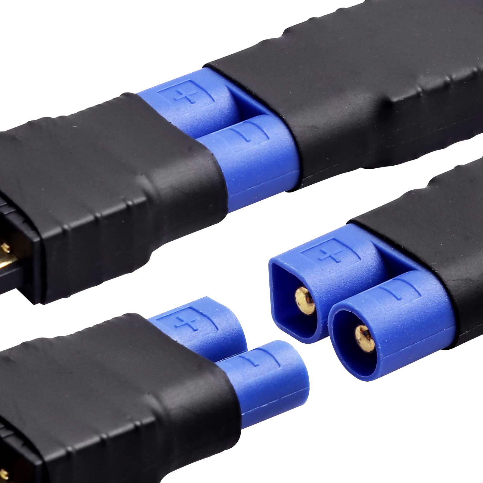Hobbypark RC Battery Adapter Connector - TRX to EC3 Plug for Traxxas Slash, Rustler, Stampede, Bandit & E-Revo - Compatible with RC Cars, Trucks & Off-Road Vehicles - Perfect for Racing, Bashing & Upgrading Your RC Models