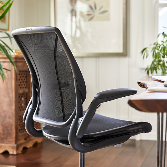 Humanscale World One Ergonomic Office Chair - Adjustable Height, Lumbar Support & Swivel for Home & Business Workspaces