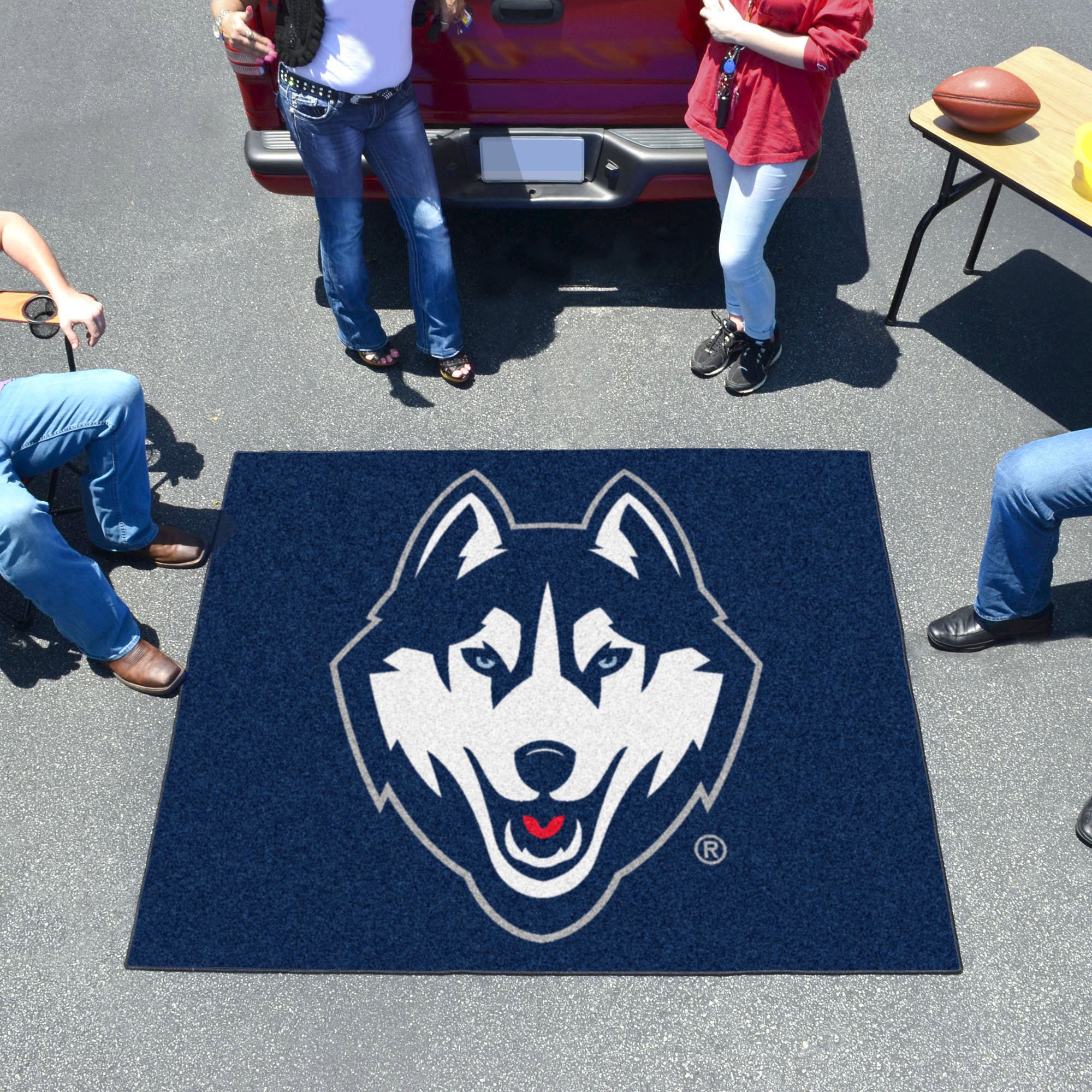 University of Connecticut UConn Huskies Tailgater Mat - Officially Licensed NCAA Fan Gear for Football Games, Tailgating, Dorms & Home Decor