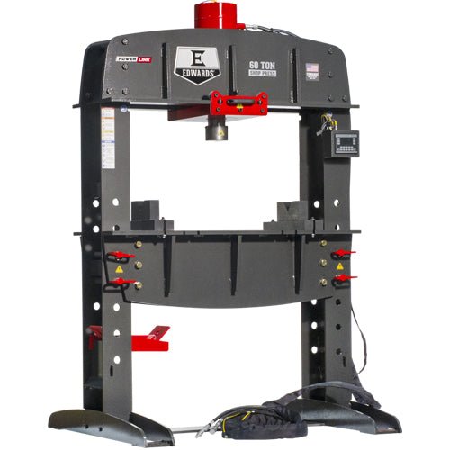 60 Ton Hydraulic Shop Press with PLC Control - Heavy Duty Metal Bending, Straightening & Repair for Automotive, Industrial & DIY Projects