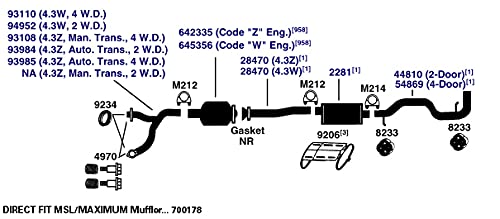 AP Exhaust Muffler 700178 - Durable Replacement for Cars & Trucks