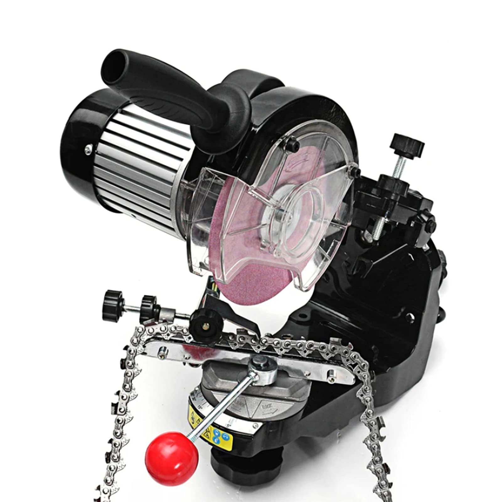 Professional Electric Chainsaw Sharpener - Multi-Angle Automatic Saw Chain Blade Grinder for 1/8