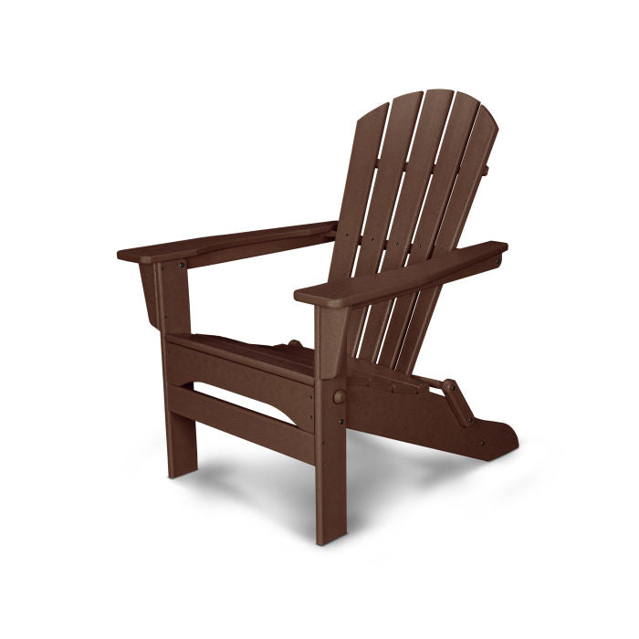 POLYWOOD Palm Coast Folding Adirondack Chair - Outdoor Patio Furniture, Weather-Resistant & Durable - Perfect for Poolside, Beach, Deck, and Garden Relaxation