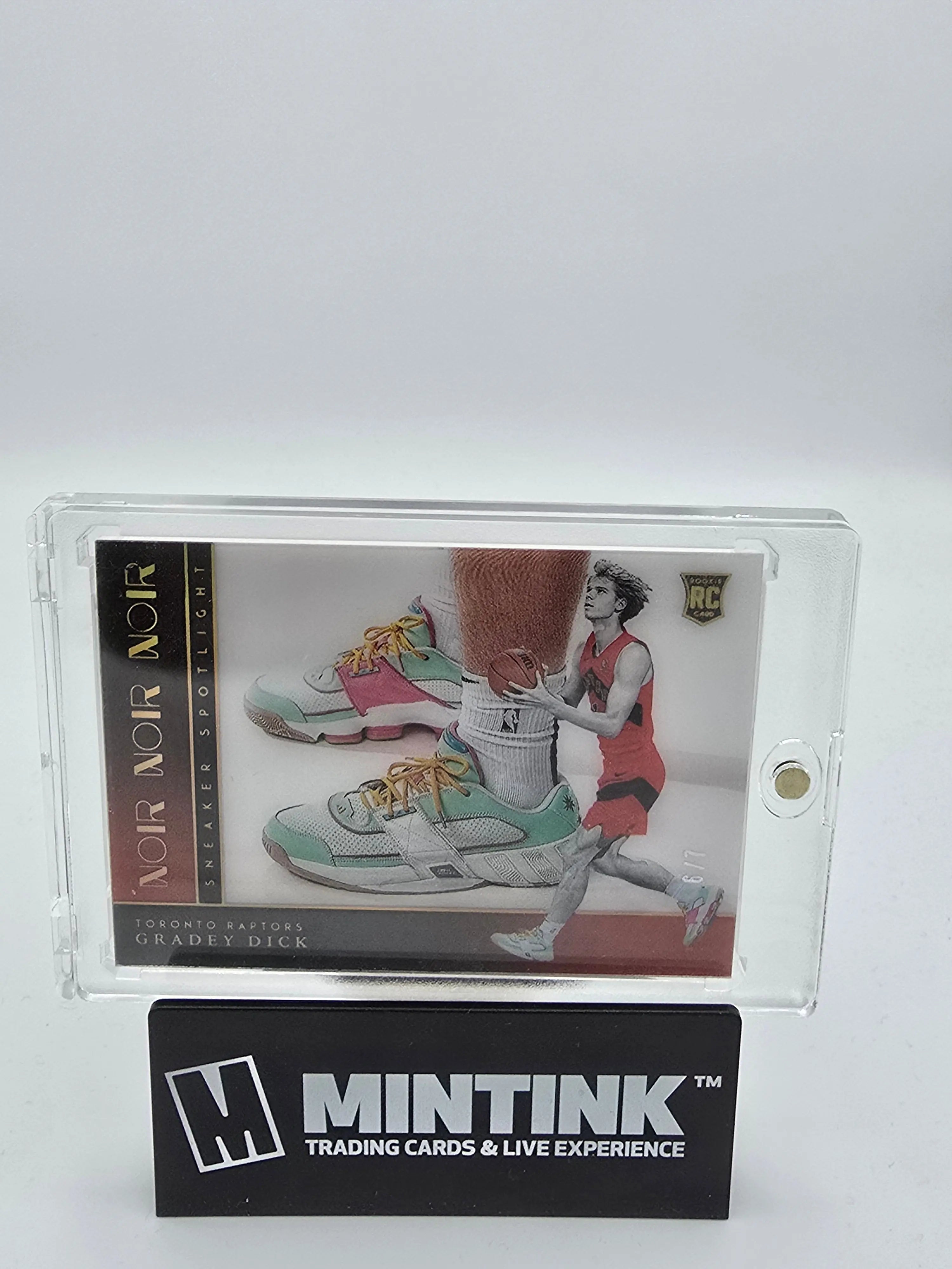 2023-24 Panini Noir Basketball Gradey Dick Rookie Card RC Sneakers Spotlight /7 - Limited Edition Collectible for NBA Fans & Sports Memorabilia Enthusiasts
