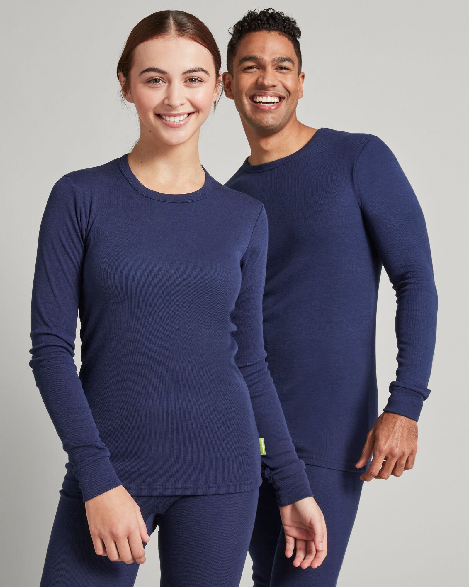 KMDCore Women's Long Sleeve T-Shirt - Soft Stretch Crewneck Casual Top in Navy Blue | Perfect for Work, Gym & Everyday Wear