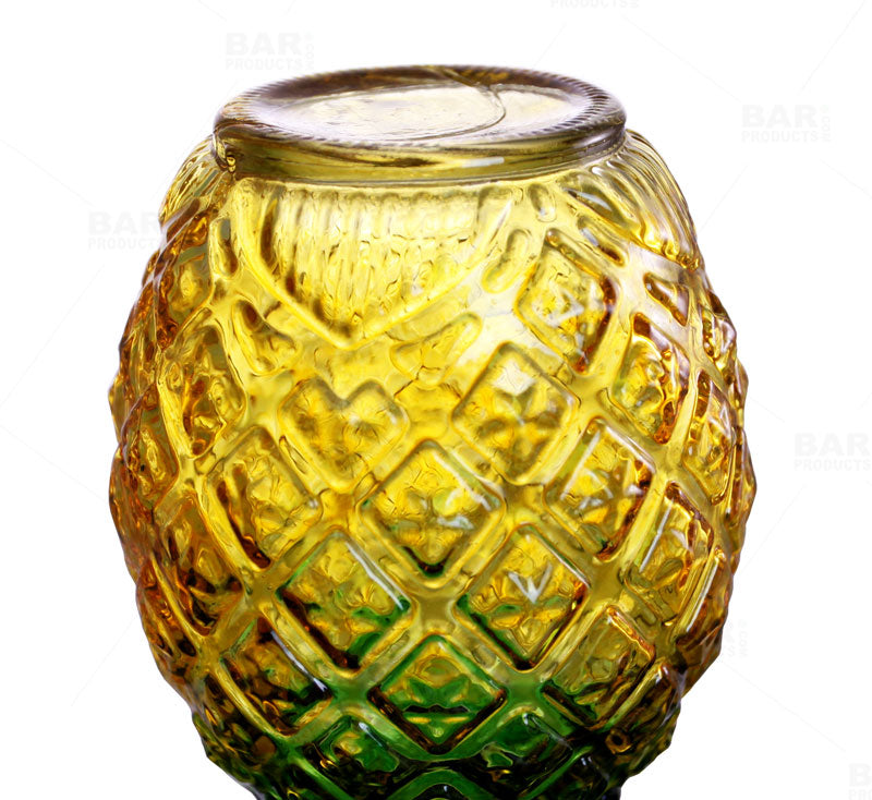 BarConic® 20 oz Pineapple Glass - Fun Tropical Drinkware for Cocktails, Smoothies & Party Beverages - Perfect for Summer BBQs, Beach Parties & Home Bars