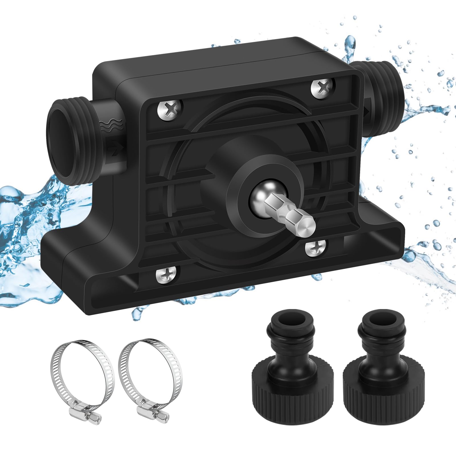 Humtudeit Cordless Drill Pump - Battery Powered Water Transfer Pump for Fuel, Oil & Liquids (Up to 25-30L/Min) - Perfect for Home, Workshop & Emergency Water Transfer