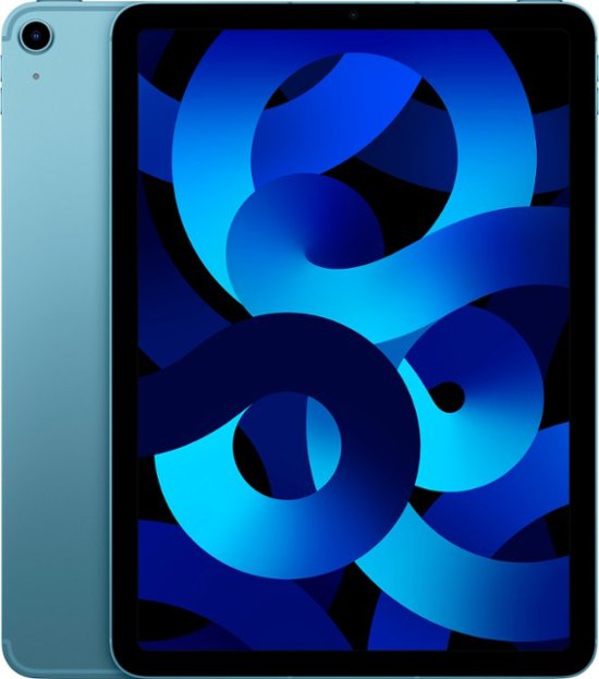 Apple iPad Air 5 (5th Generation, 2022) 10.9-inch 256GB - Sky Blue (Wi-Fi + Cellular) - Perfect for Work, Study & Creative Projects