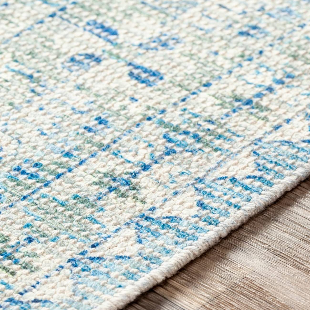 Mark&Day 8x10 Traditional Sky Blue Area Rug - Soft Blue White Carpet for Living Room, Bedroom, Kitchen - Non-Slip Floor Mat for Home Decor & High Traffic Areas (8' x 10')