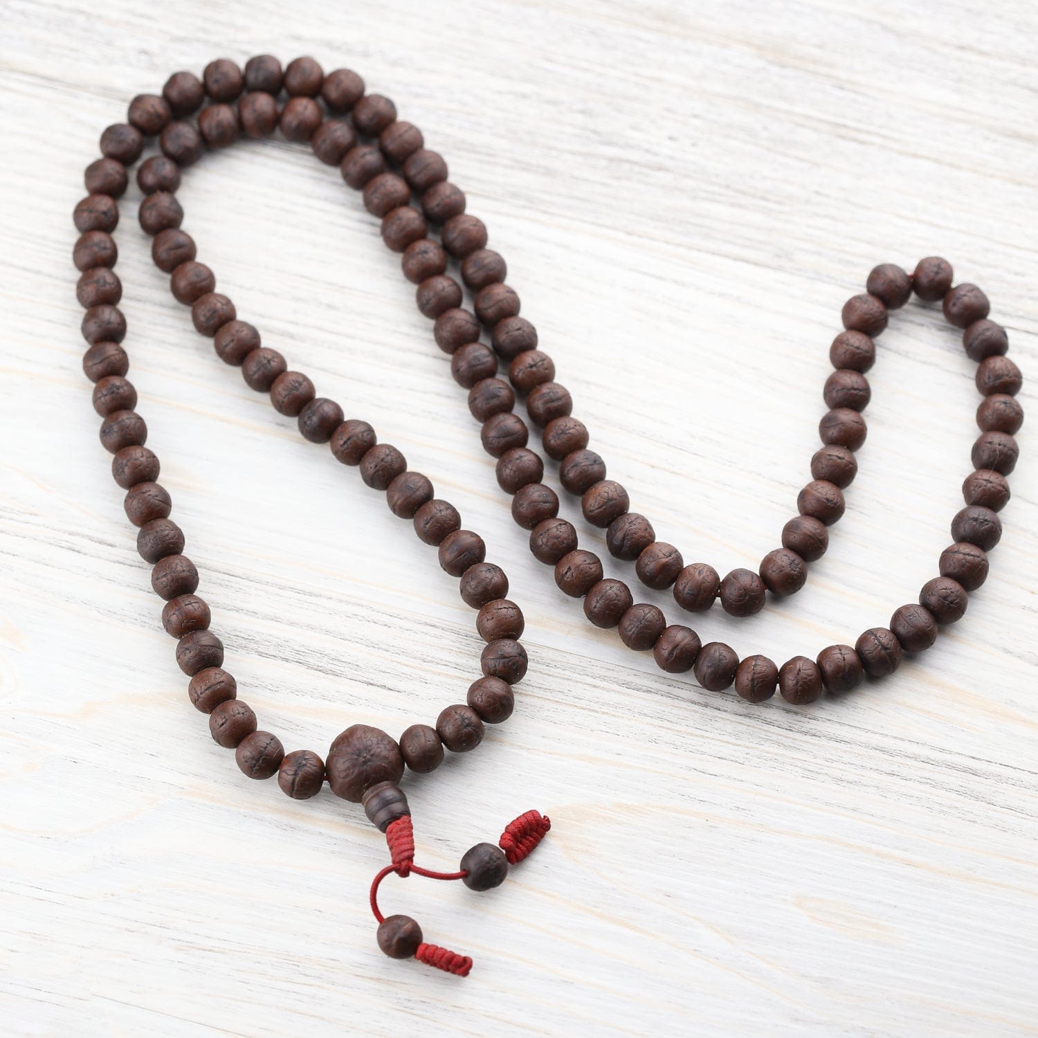 Authentic Antique Bodhi Spirit Mala Beads - 108 Prayer Beads for Meditation, Yoga & Spiritual Practice - Handcrafted Buddhist Rosary Necklace for Mindfulness & Stress Relief