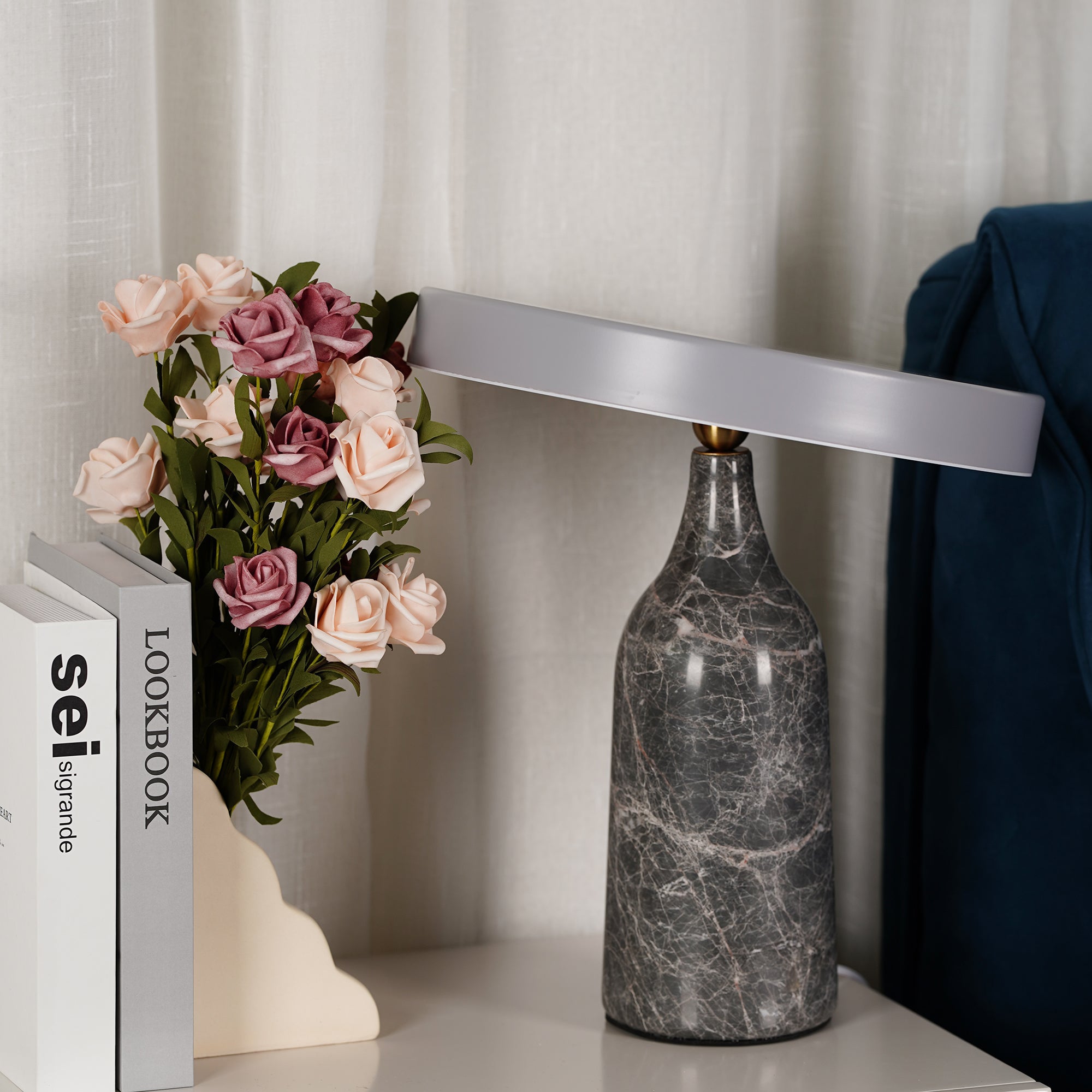 Eddy Table Lamp - Modern LED Desk Lamp with Adjustable Brightness & Color Temperature for Home, Office, and Study Room | Perfect for Reading, Working, and Nightstand Lighting