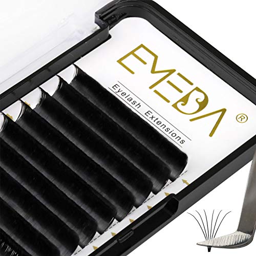 EMEDA 0.05mm C Curl Self Blooming Eyelash Extensions Kit - 8-14mm Mixed Length, 2D-20D Volume Lashes for Fast Automatic Fanning | Perfect for Salon Professionals & DIY Lash Artists | Enhance Natural Beauty for Weddings, Parties & Special Occasions
