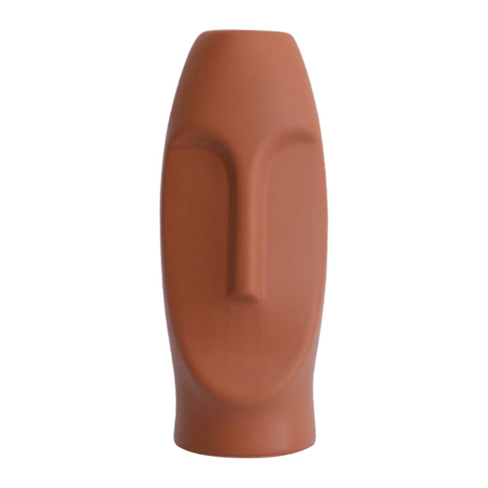 YARDWE Handcrafted Human Face Art Vase - Exquisite Ceramic Body Vase for Flowers, Unique Home & Office Decor Statue | Perfect for Living Room, Bedroom, Wedding Centerpiece and Gift Idea