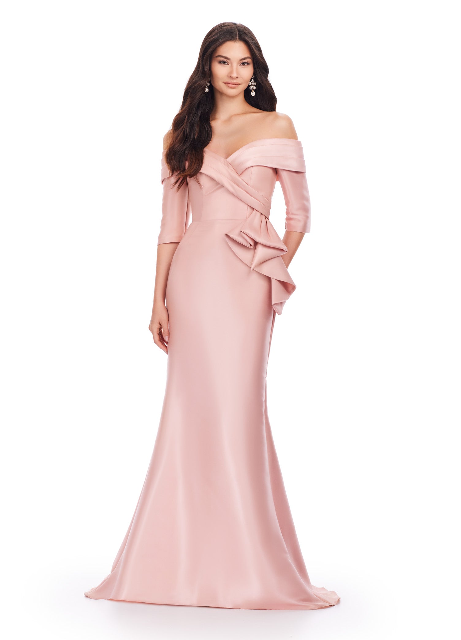 ASHLEYlauren 11324 Women's Elegant Party Dress - Perfect for Weddings, Prom & Evening Events