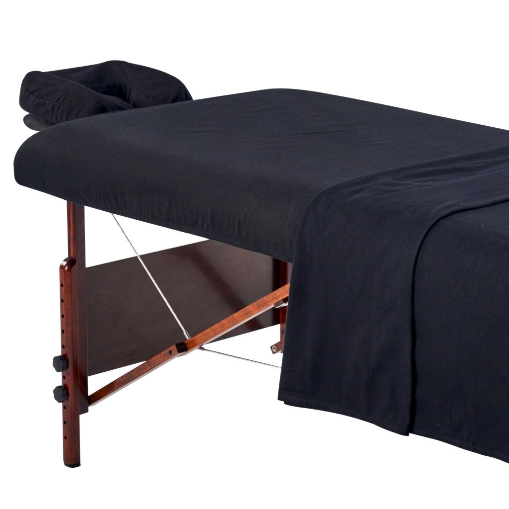 Premium Cotton Flannel Massage Table Sheets Set (3-Piece) - Soft & Durable Spa Bed Covers for Salon & Home Use - Includes Table Cover, Face Cushion Cover & Fitted Sheet - Perfect for Professional Massage, Facial Treatments & Relaxation Therapy