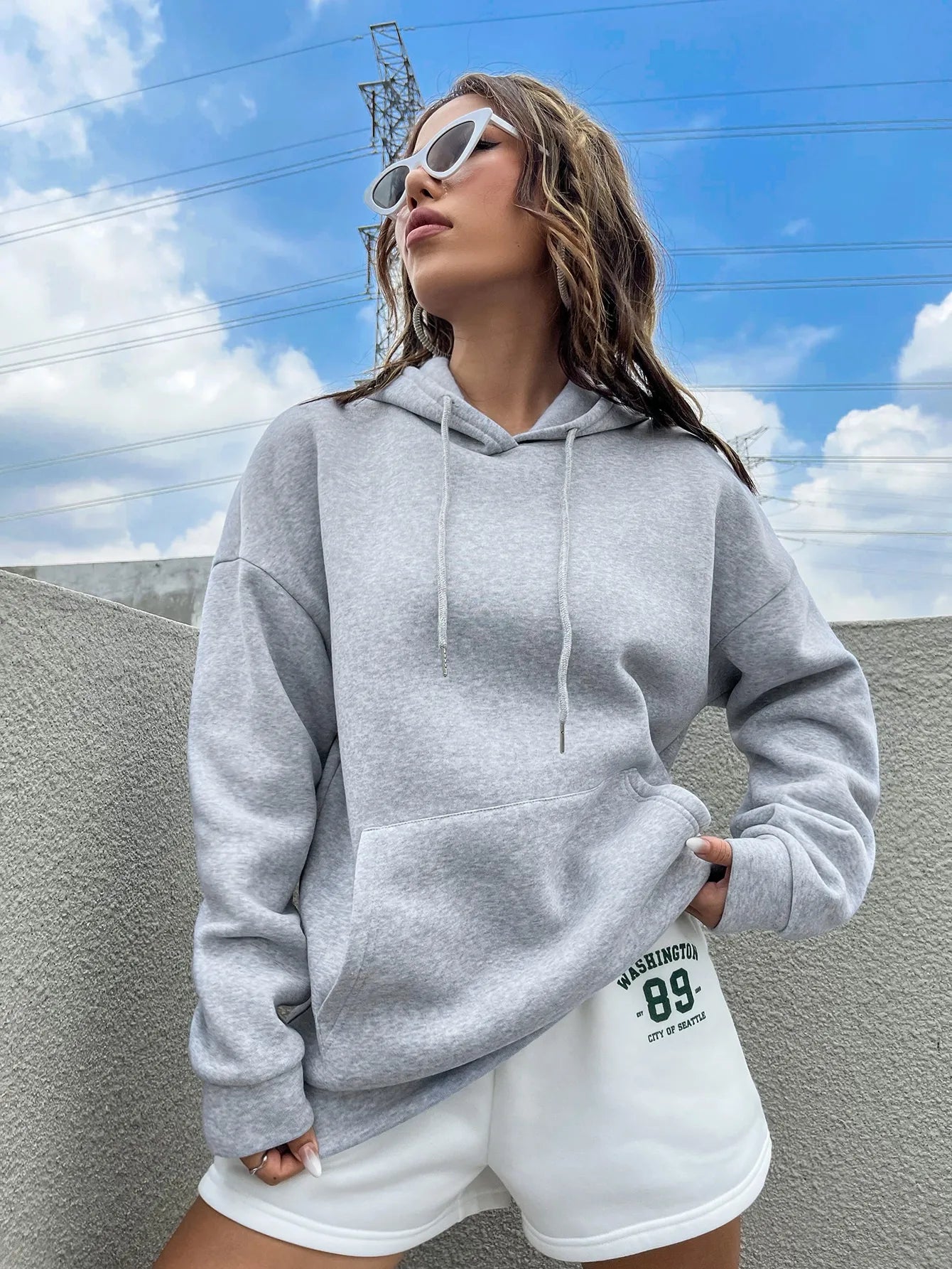 Love Yourself Cotton Printed Hoodie - Creative Oversized Women's Sweatshirt for Streetwear & Harajuku Fashion | Perfect for Casual Outfits, Outdoor Activities and Trendy Street Style