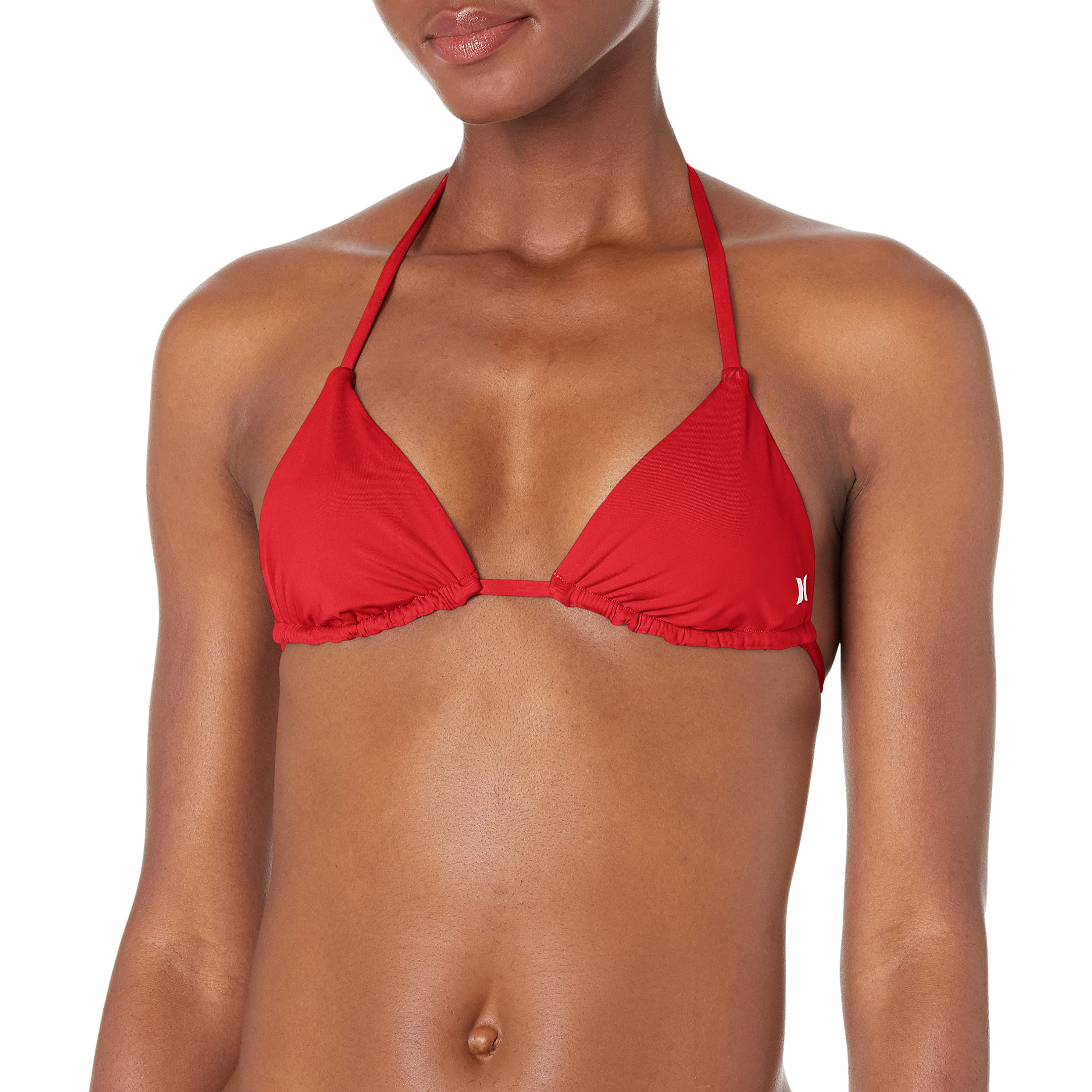 Hurley Women's Standard Solid Itsy Bitsy Bikini Top - Swimwear for Beach, Pool & Summer Vacations | Comfortable & Stylish Bikini Top for Women
