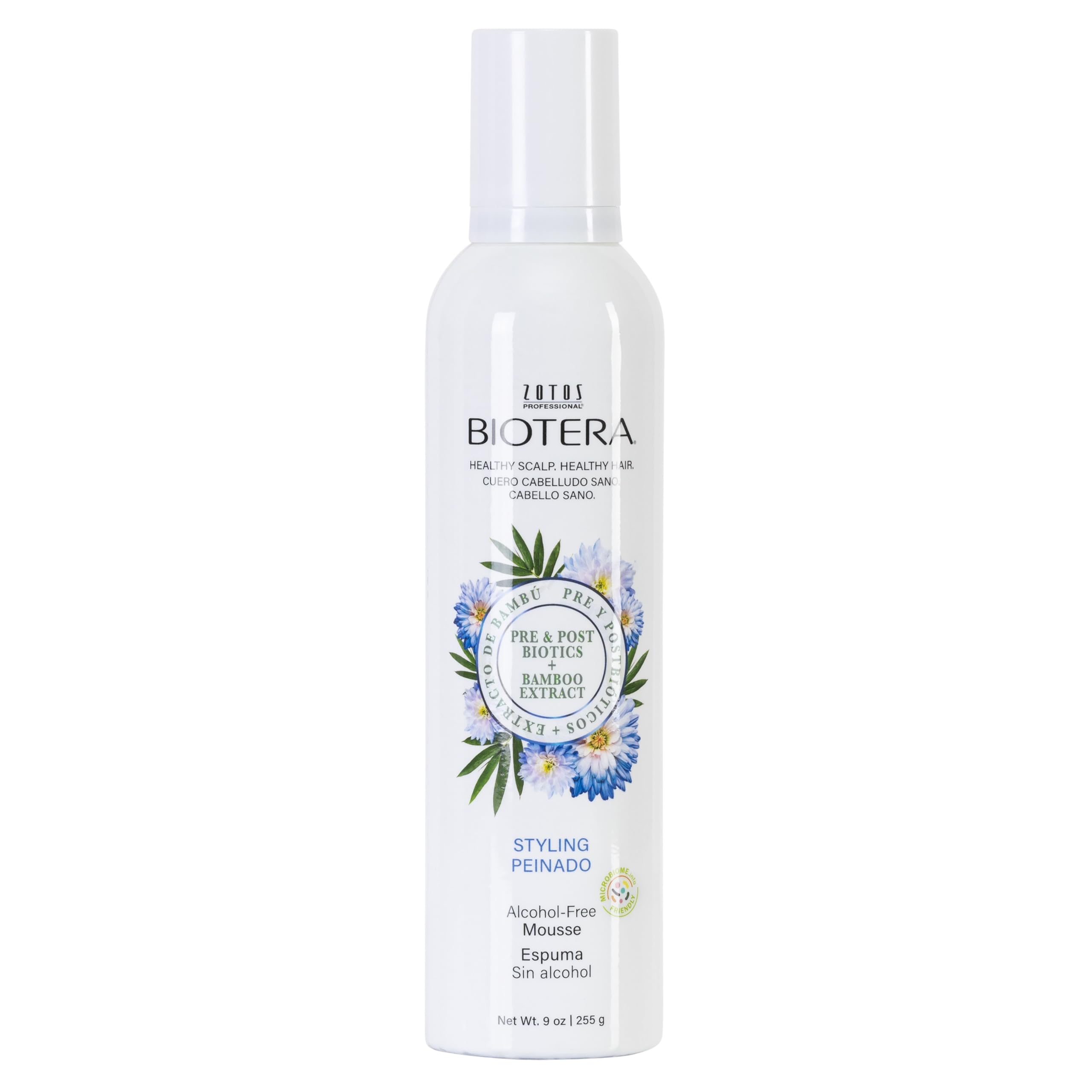 BIOTERA Lightweight Alcohol-Free Styling Mousse for Volume & Bounce | Vegan, Cruelty-Free & Paraben-Free Hair Care | Microbiome Friendly & Color-Safe | Perfect for Fine Hair & Everyday Styling