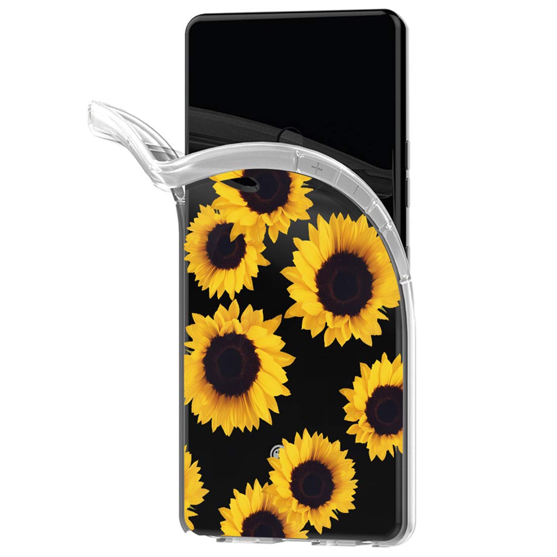 **Samsung Galaxy S10 Case - Clear Shockproof TPU Protective Phone Cover for Women & Girls, Soft Transparent Case for Galaxy S10 6.1 Inch (Sunflower Design) - Perfect for Everyday Use, Work & Travel**