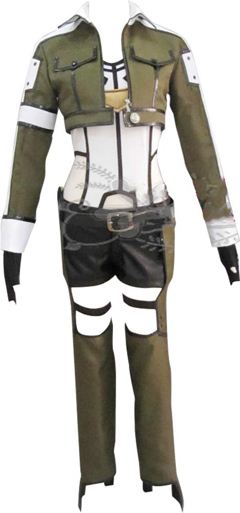 Premium Asada Shino GGO Phantom Bullet Cosplay Costume - Sword Art Online 2 Anime Outfit for Conventions & Halloween | Dark Green Full Set with Accessories | Perfect for Cosplay Events, Themed Parties & Anime Fans