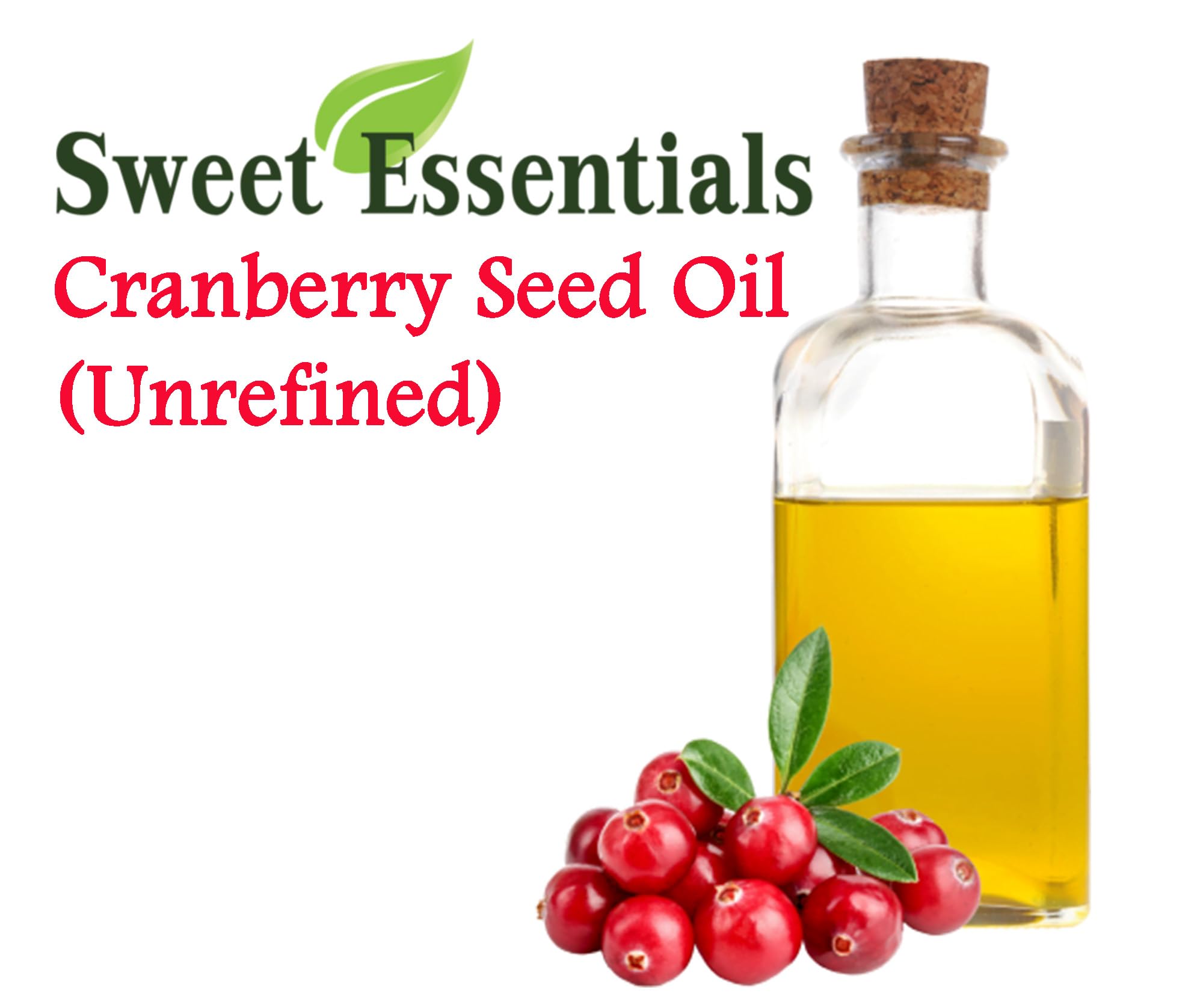 Organic Virgin Cranberry Seed Oil - 100% Pure, Cold-Pressed & Unrefined | Natural Moisturizer for Skin, Hair & Face Care | Imported from Canada | 4 fl oz Glass Bottle | Perfect for DIY Beauty, Aromatherapy & Massage Therapy