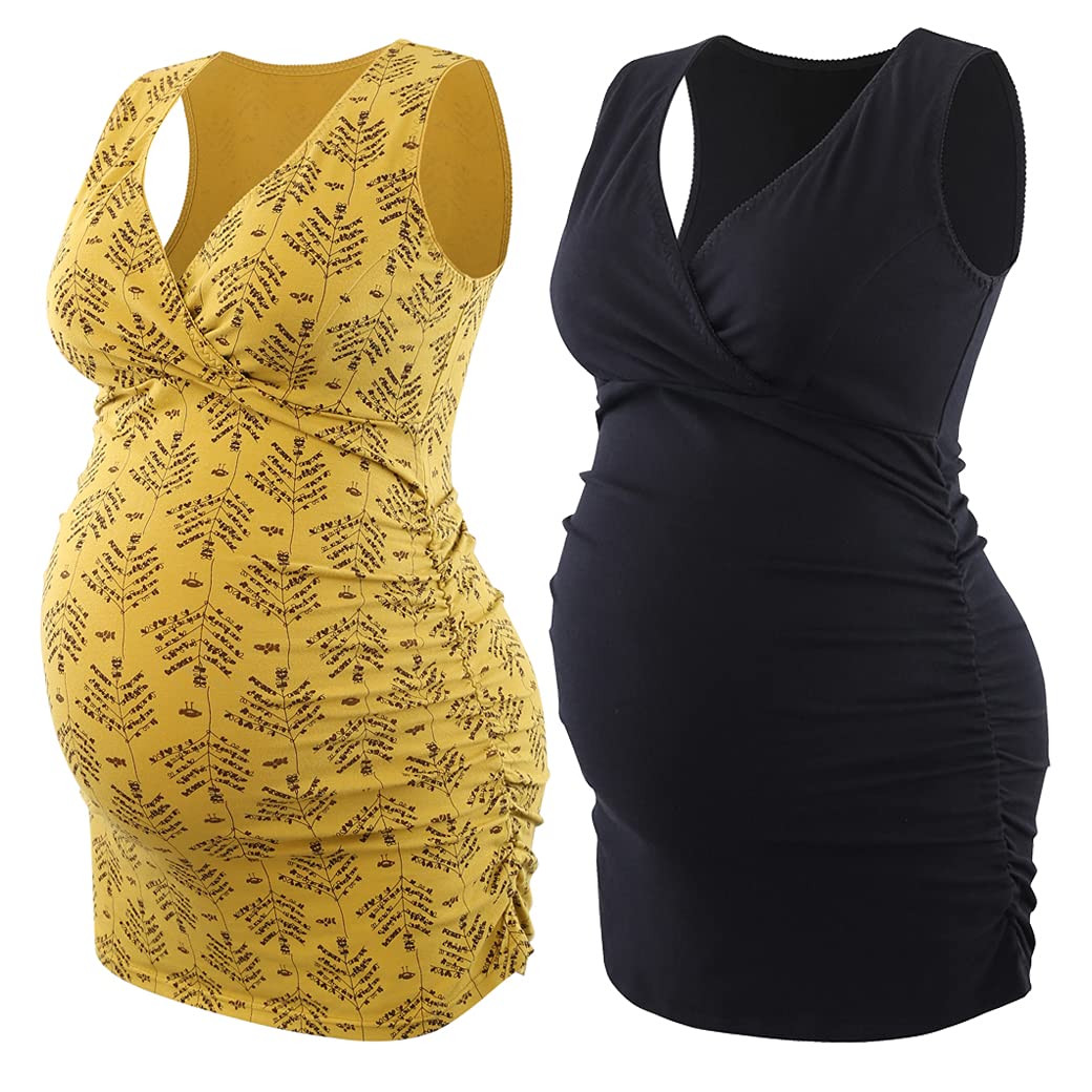 **Maternity Nursing Tank Top for Women - Comfortable Breastfeeding Cami with Built-in Sleep Bra - Perfect for Nursing, Lounging & Overnight Wear**
