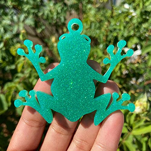 32Pcs Epoxy Resin Molds Kit - 2 Animal Silicone Molds for DIY Keychains (Frog & Tortoise Shapes), Resin Casting Molds with Key Rings & Jump Rings - Perfect for Backpack Charms, Jewelry Making, and Craft Projects