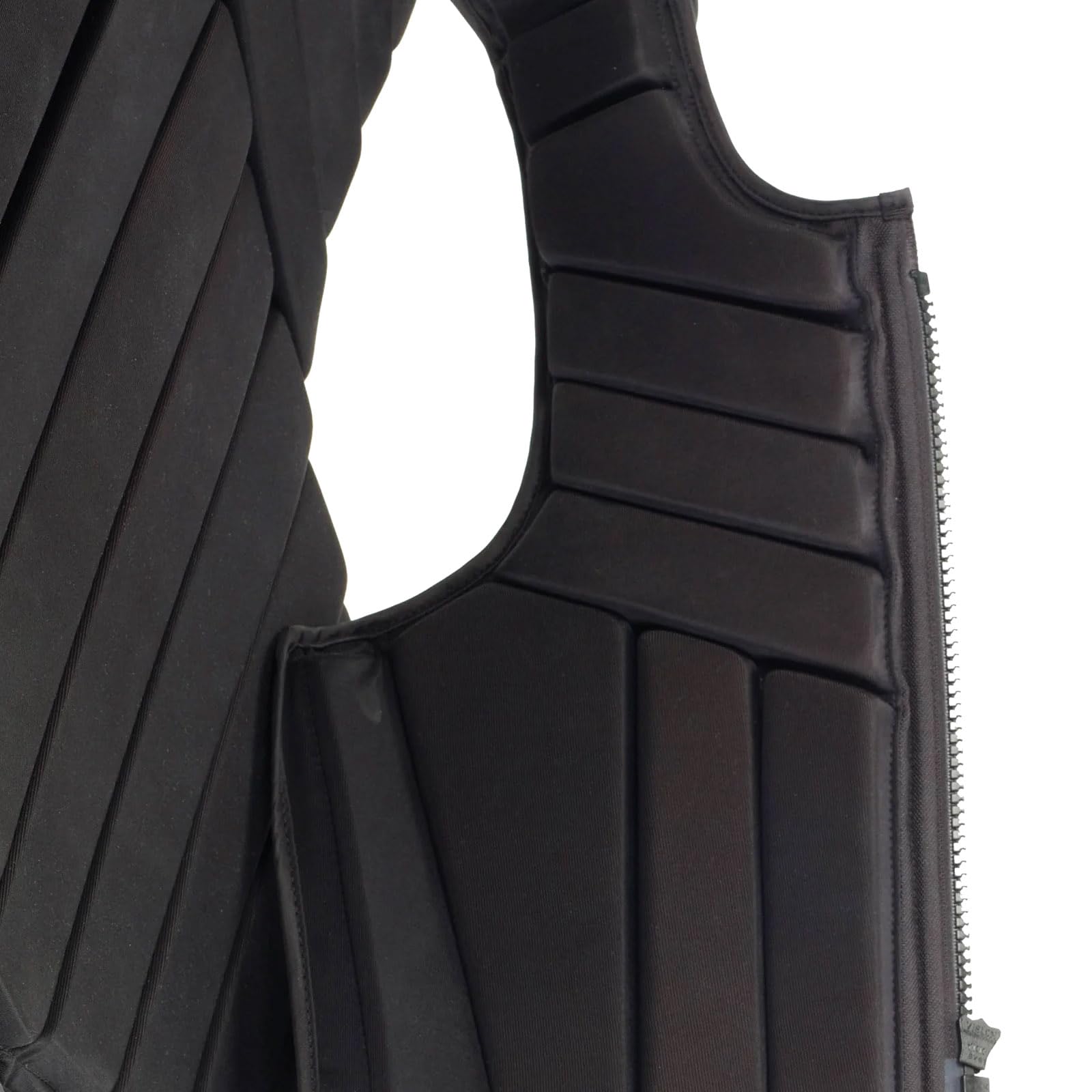 Ovation Adults' ComfortFlex Equestrian Riding Vest - Adjustable Safety Body Protector with Reflective Piping | Durable & Comfortable for Horseback Riding, Training & Competition | Black