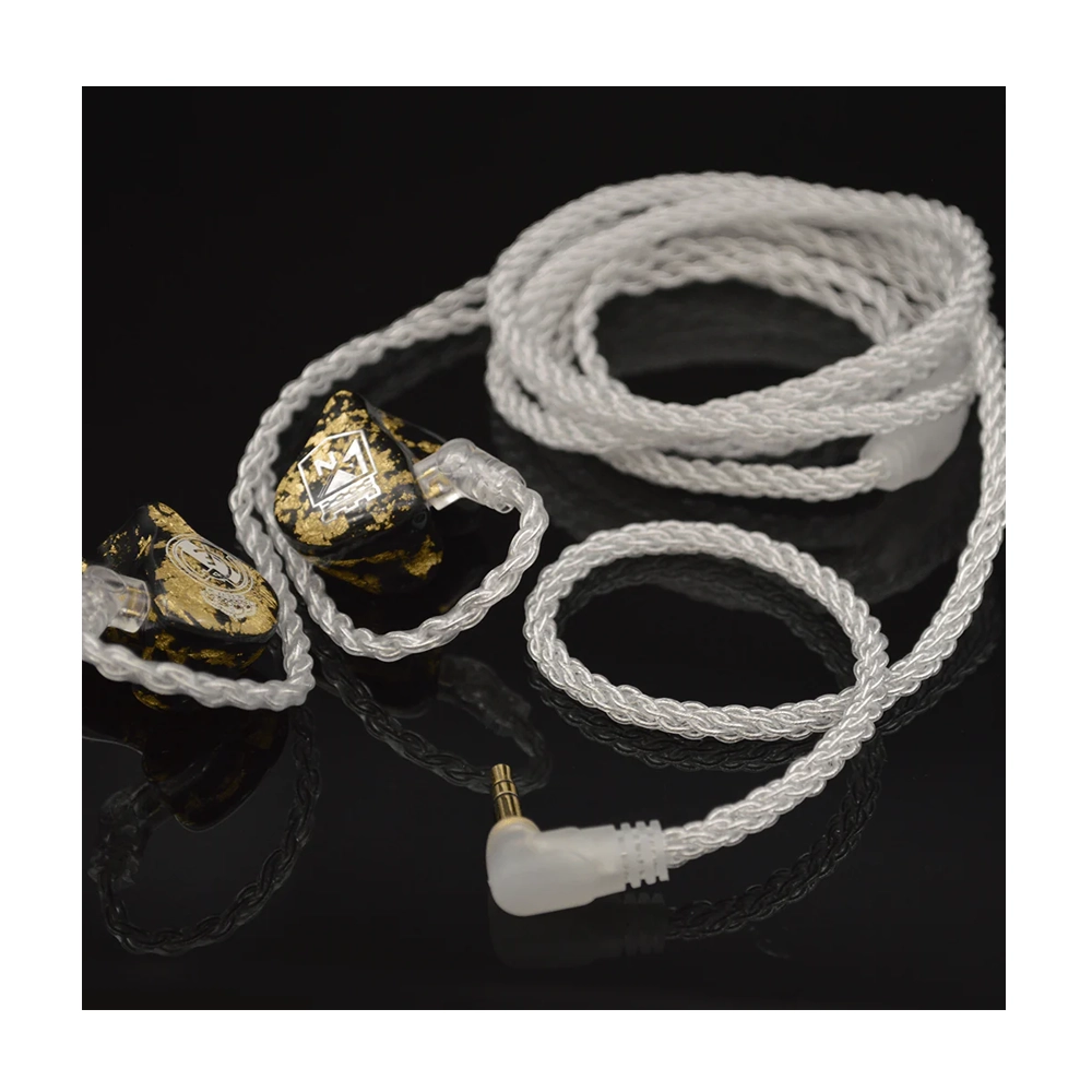 CTM 8 Wire IEM 2 Pin Standard Upgrade Cable - High Purity Copper Audio Cable for In-Ear Monitors (Clear) - Perfect for Audiophiles, Musicians & Studio Monitoring