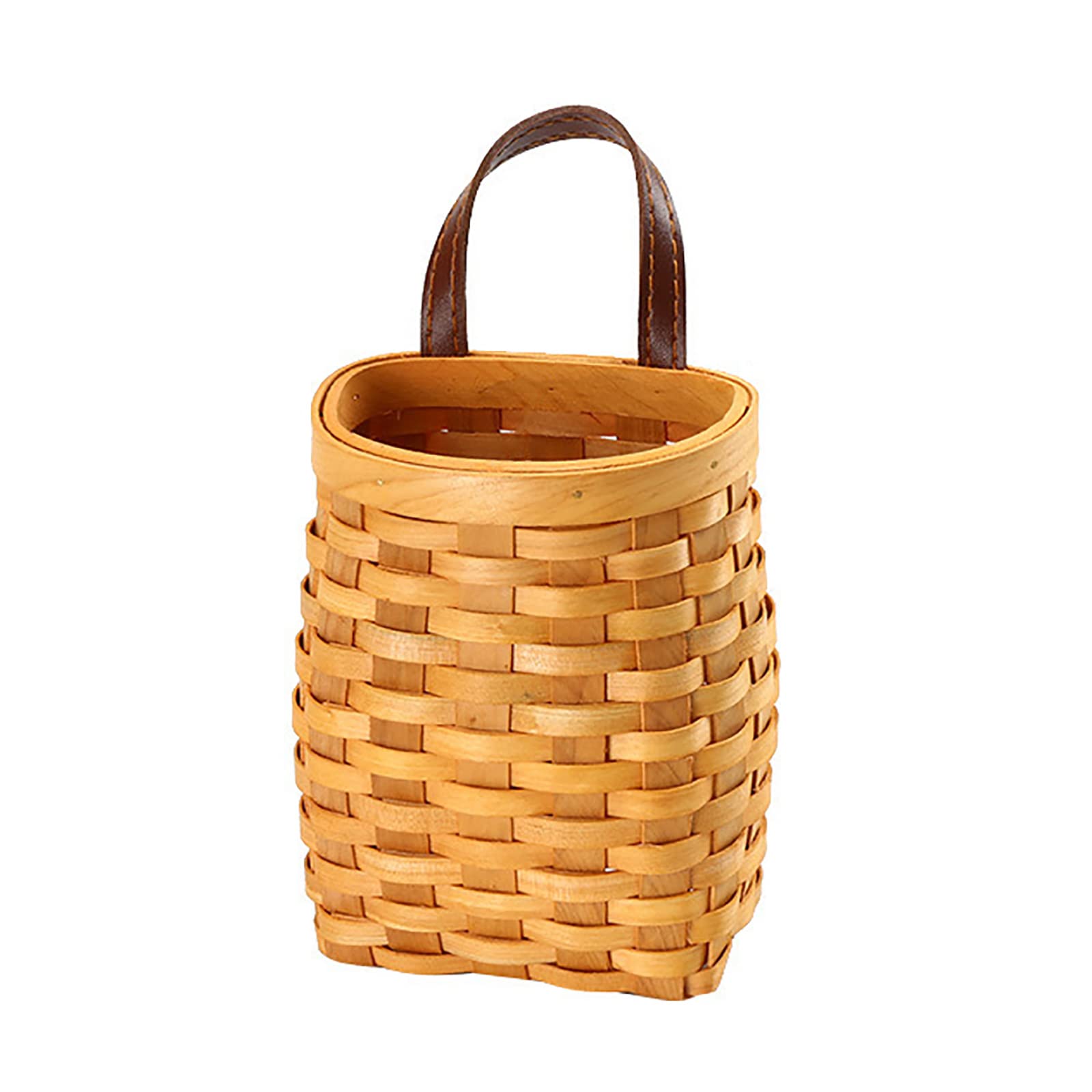 HXRZZG Woven Wall Hanging Storage Basket - Decorative Organizer for Plants, Keys, Sunglasses & Wallet | Portable Flower Basket for Home, Office & Nursery Decor