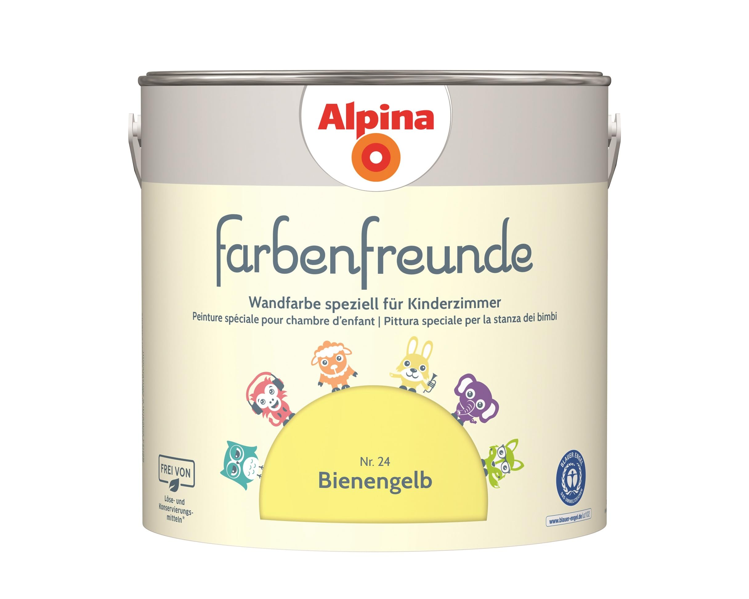 Farbenfreude Premium Wall Paint for Kids' Rooms - 2.5L Non-Toxic, Washable & Vibrant Colors - Perfect for Nursery, Playroom & Children's Bedroom Decor