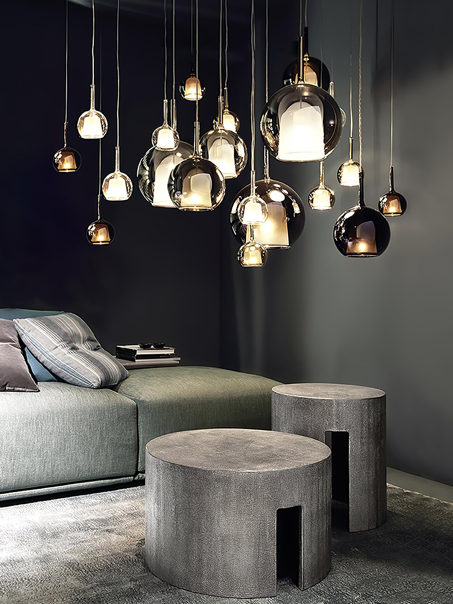 Modern Glo Pendant Light - Elegant Hanging Fixture for Kitchen Island, Dining Room & Bedroom - Dimmable LED Chandelier with Adjustable Height - Perfect for Home Decor & Interior Lighting