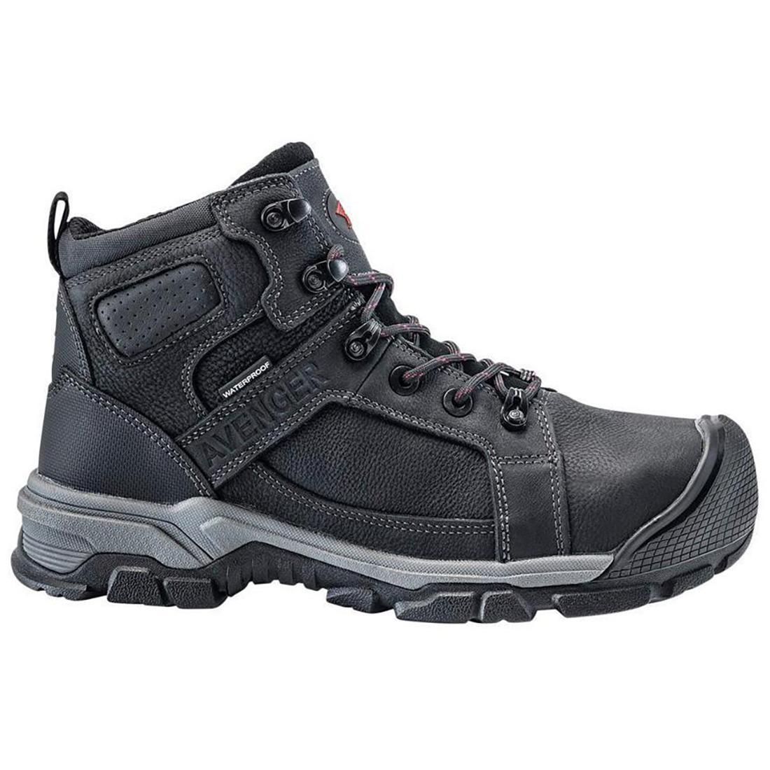 Ripsaw Puncture Resistant Steel Toe Work Boots for Men - Black Safety Shoes for Construction, Warehouse & Outdoor Work