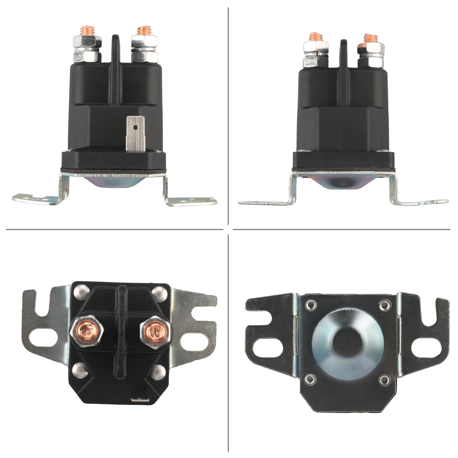 Briggs & Stratton Lawn Mower Starter Solenoid Replacement - Compatible with Models 691656, 790951, 555375GS, Trombetta 12-1201-211-05 & 812-1201-211-06 - Perfect for Lawn Tractors, Riding Mowers & Outdoor Power Equipment