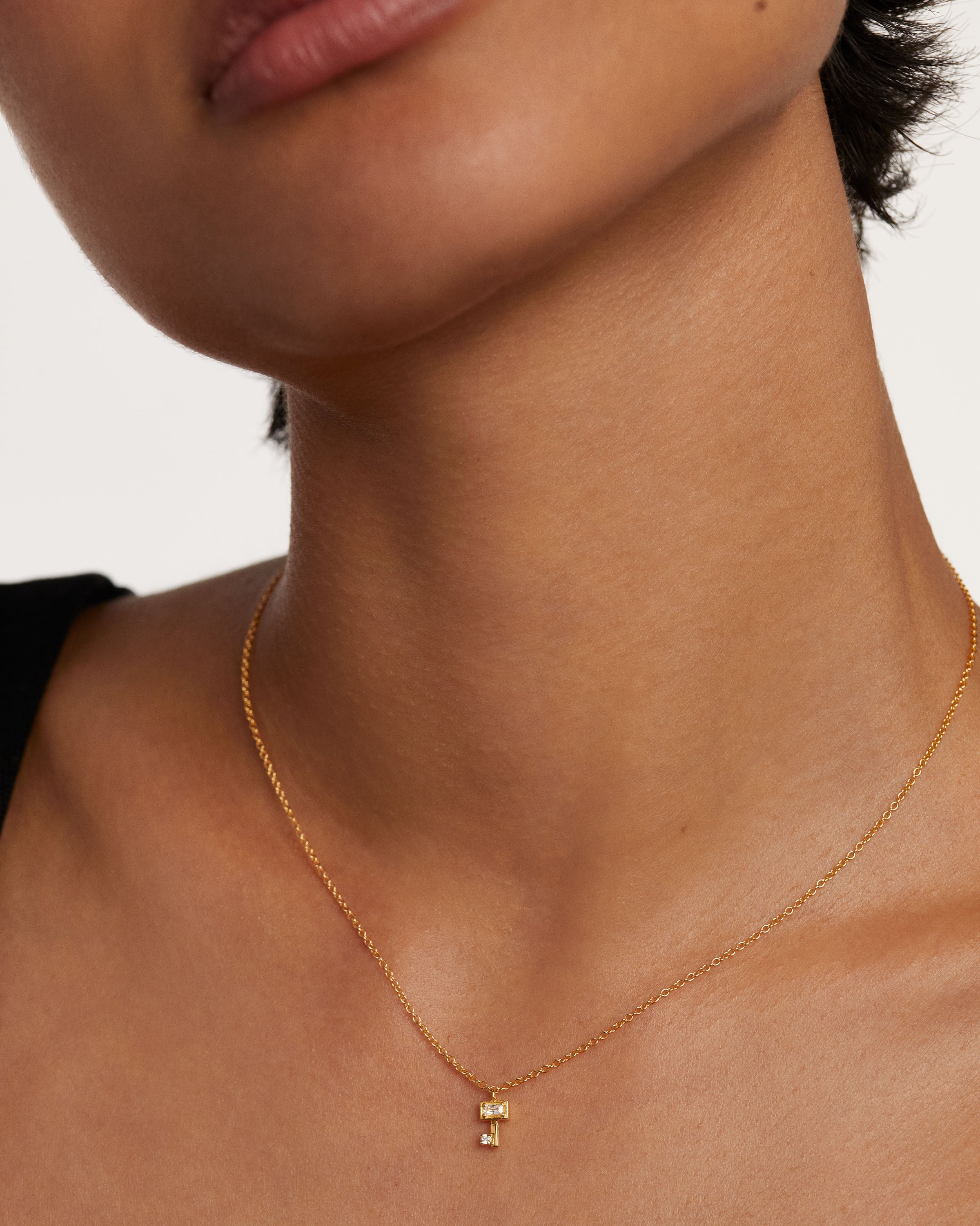 Elegant 14K Gold Key Necklace for Women - Perfect Gift for Birthday, Anniversary & Valentine's Day | Dainty Layering Jewelry for Everyday Wear