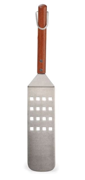 Premium RSVP BBQ Long Spatula - Heavy Duty Stainless Steel Grill Turner with Wooden Handle - Perfect for Grilling, Flipping Burgers, Steaks & Pancakes - Outdoor Cooking Essential