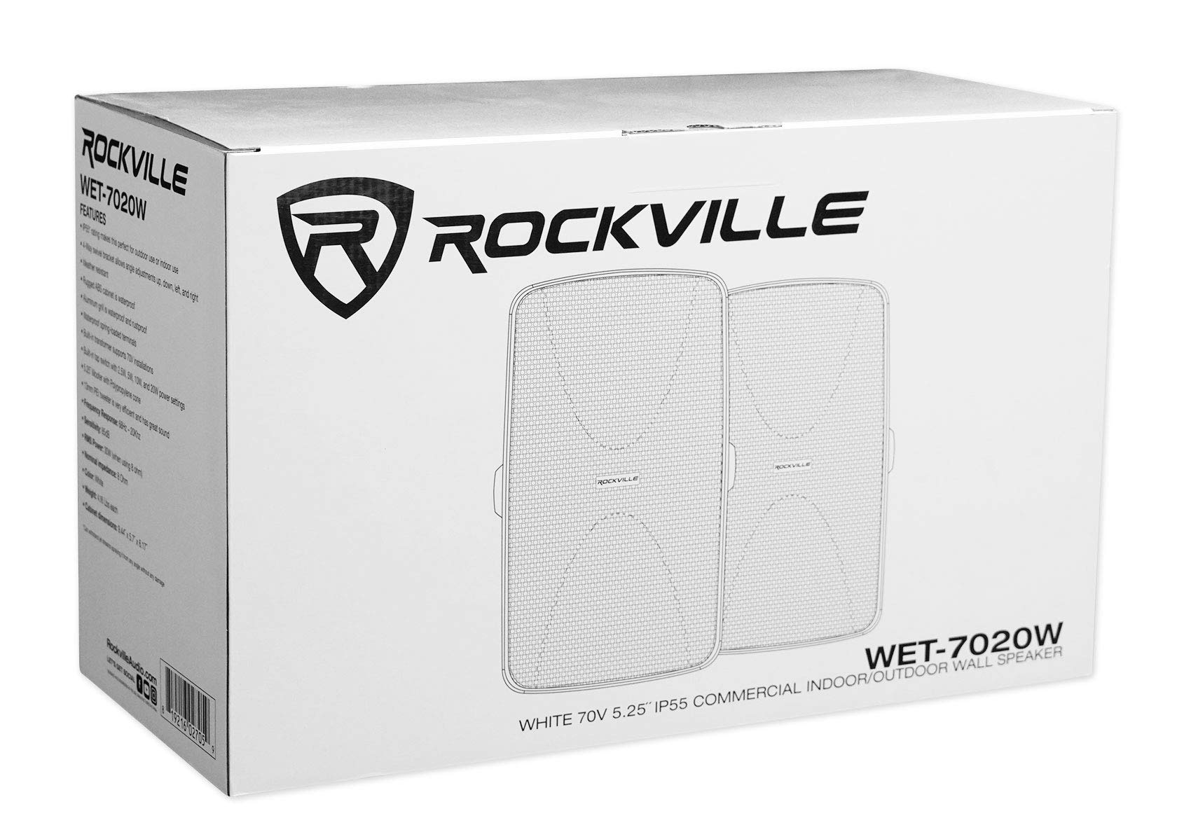 Rockville 12 WET-7020W White 5.25