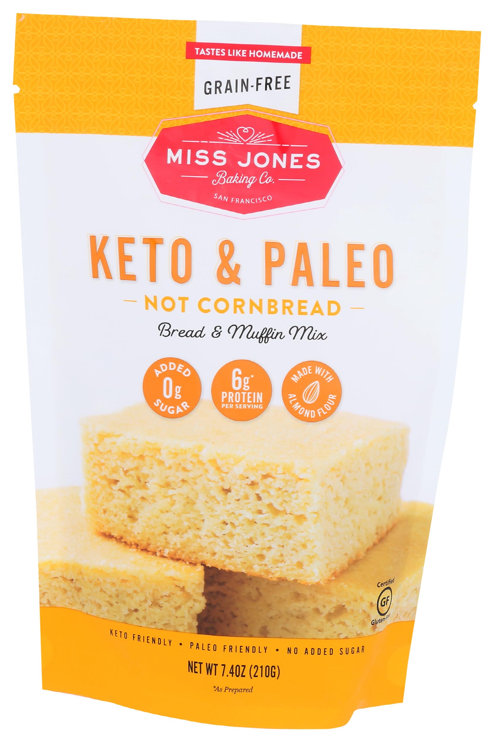 Miss Jones Baking Co Muffin Mix - 7.4oz Gluten Free, Non-GMO, Organic Baking Mix for Homemade Muffins & Quick Bread - Perfect for Breakfast, Snacks & Holiday Baking