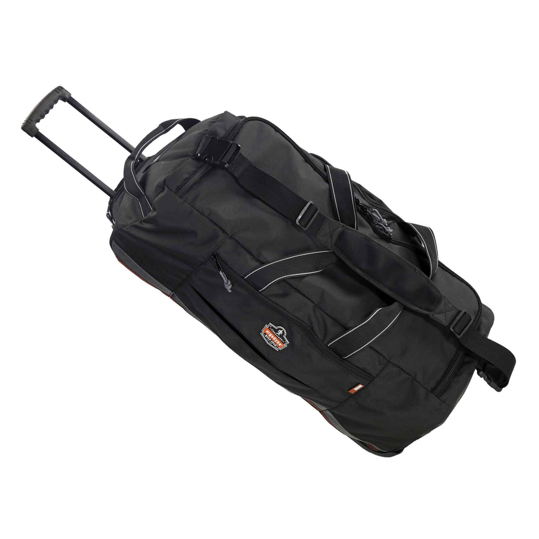 Ergodyne Arsenal 5120 32.5-Inch Black Wheeled Duffel Bag - Heavy Duty Rolling Luggage for Travel, Gym & Sports Equipment Storage