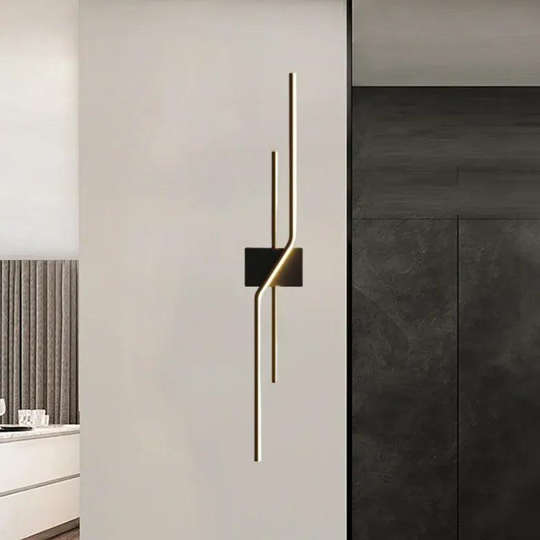 Modern Linear LED Wall Lights - Geometric Design for Living Room, Bedroom & Office | Energy-Efficient Indoor Lighting