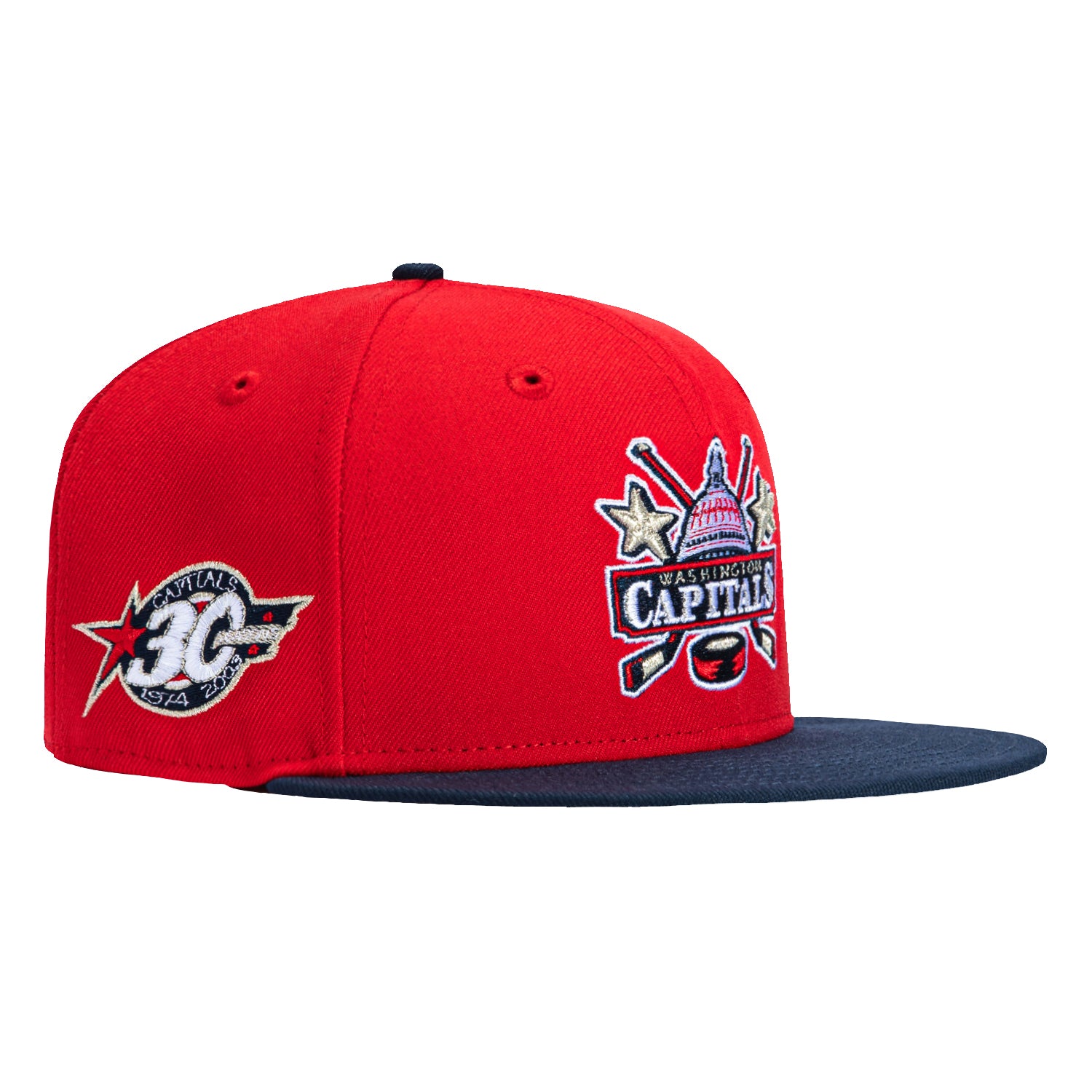 New Era 59Fifty NBA x NHL Crossover Washington Pack Snapback Hat - Official Licensed Sports Cap for Basketball & Hockey Fans - Perfect for Game Day, Streetwear & Collectors
